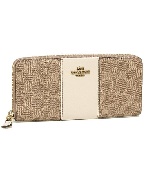 セール コーチ 長財布 レディース Coach 73739 B4nq5 ホワイト カーキ