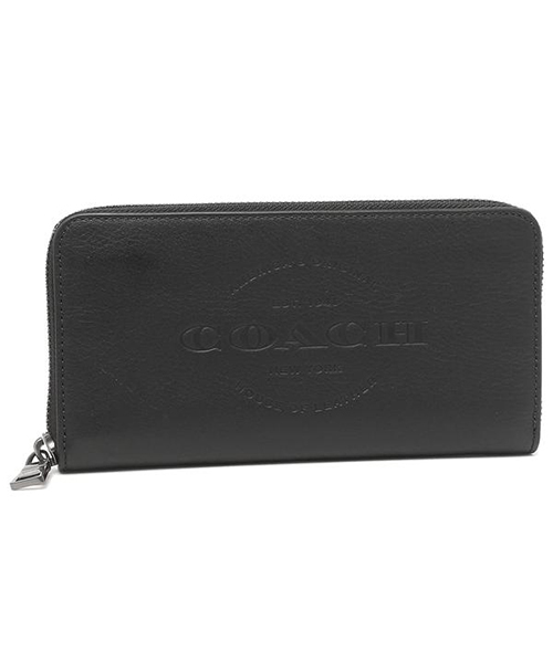 COACH コーチ　長財布　ブラック　レディースメンズ　新品　アウトレット