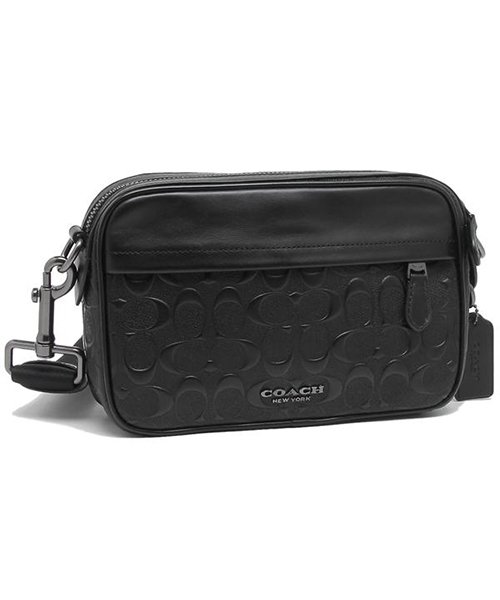 COACH(コーチ)/コーチ ショルダーバッグ アウトレット メンズ COACH F50713 QBBK ブラック/ブラック