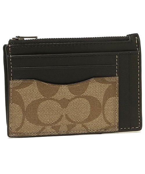 コーチ カードケース アウトレット メンズ Coach F Qbtn2 カーキ コーチ Coach Magaseek
