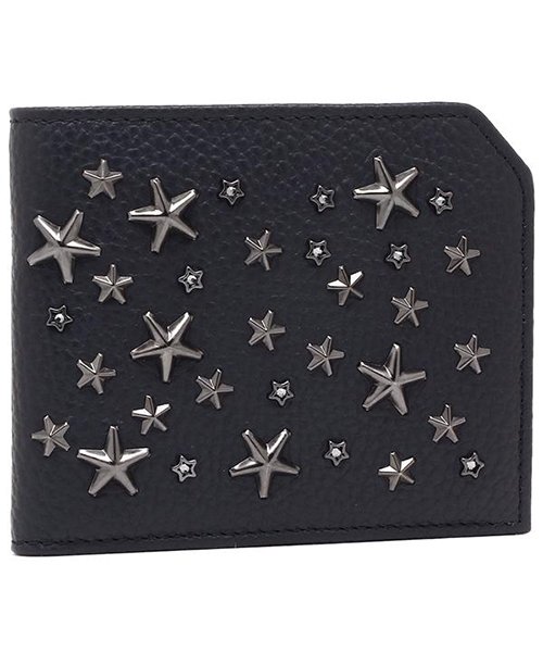 ジミーチュウ 折財布 メンズ スタースタッズ Jimmy Choo Albany Wallet ネイビー ジミーチュウ Jimmy Choo Magaseek