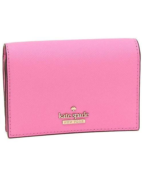 kate spade new york(ケイトスペードニューヨーク)/ケイトスペード カードケース コインケース レディース KATE SPADE PWRU6437 960 ピンク/ピンク