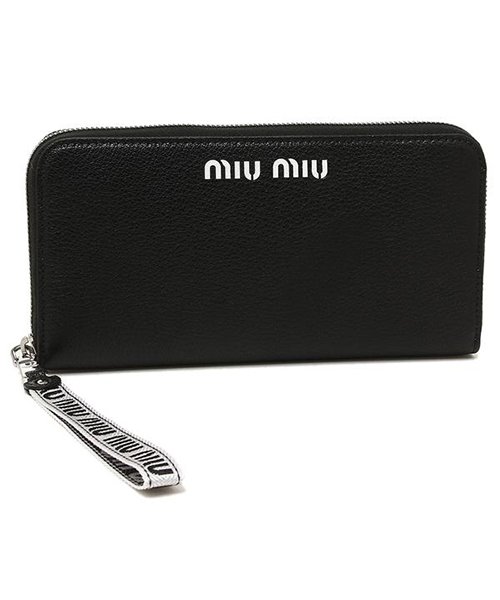MIUMIU(ミュウミュウ)/ミュウミュウ 長財布 レディース MIU MIU 5ML506 2B64 F0002 ブラック/ブラック
