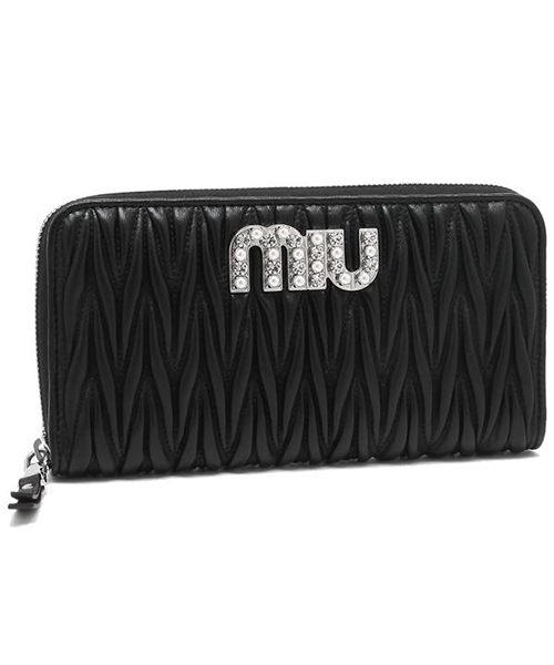 セール】ミュウミュウ 長財布 レディース MIU MIU 5ML506 2BSQ F0002 ...