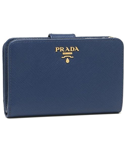 PRADA(プラダ)/プラダ 折財布 レディース PRADA 1ML225 QWA F0016 ブルー/ブルー