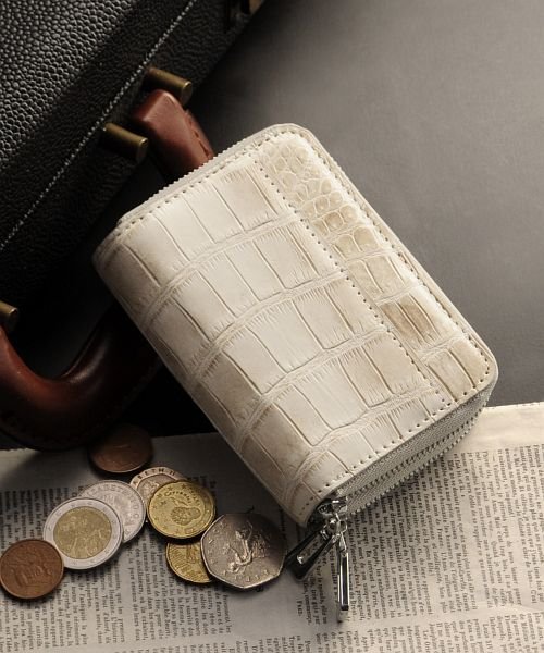 ヒマラヤクロコダイルレザーダブルファスナーミニ財布 サンキョウショウカイ Sankyoshokai Magaseek
