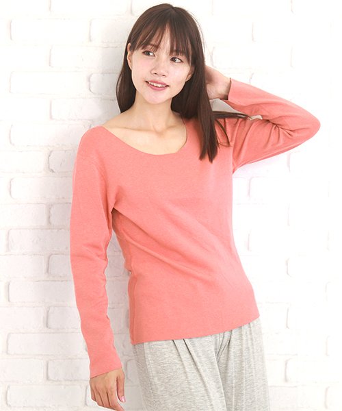 クーポン セール 49 Off 起毛ルームウェア レディース 可愛い パジャマ 暖かい ラクチン トップス 部屋着 S S Ra 2110 アフェリーチェ Afelice Magaseek