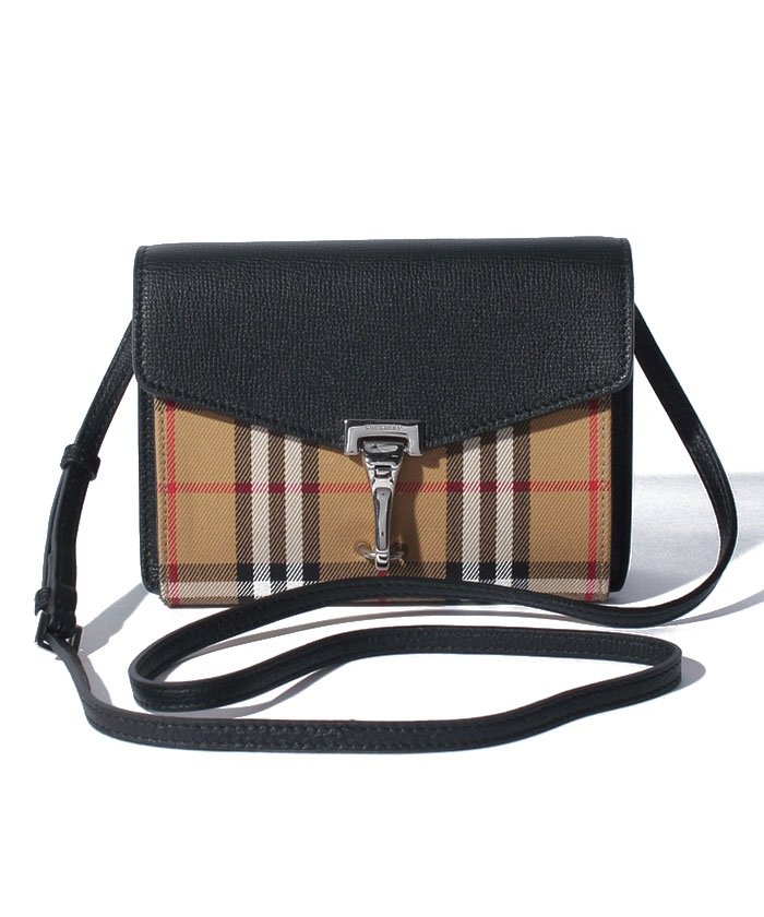 セール Burberry ショルダーバッグ Baby Macken Black 502463758 バーバリー Burberry Magaseek