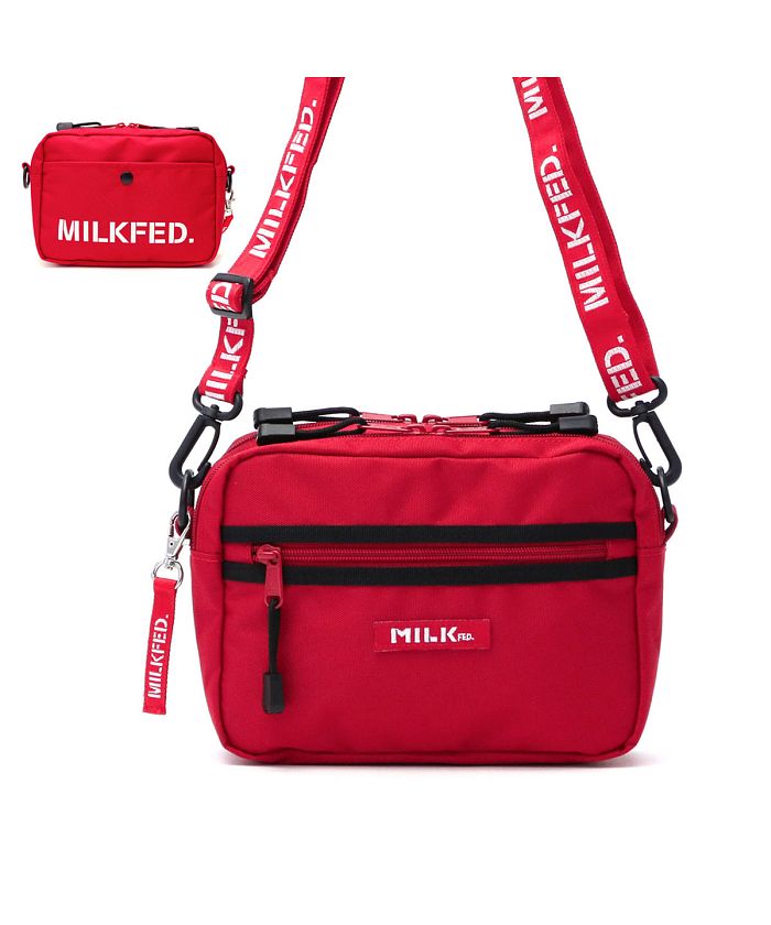 ミルクフェド MILKFED. 2WAY SHOULDER BAG BAR Jr ショルダーバッグ 03192052