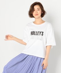 NOLLEY’S(ノーリーズ)/NOLLEY'SロゴビッグTシャツ/ホワイト