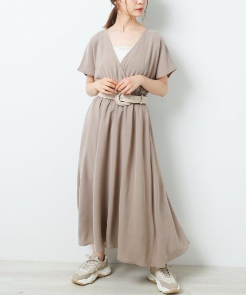 セール アソートカシュクールウエストシャーリングワンピース レイカズン Ray Cassin Magaseek