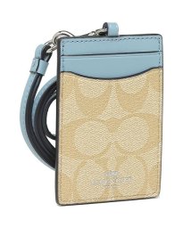 COACH(コーチ)/コーチ 定期入れ アウトレット COACH F63274 IDランヤード シグネチャー コーティング キャンバス パスケース/コーンフラワー