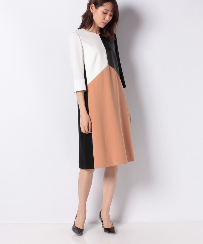 セール カラーブロックワンピース 502501947 ピエール カルダン Pierre Cardin Magaseek