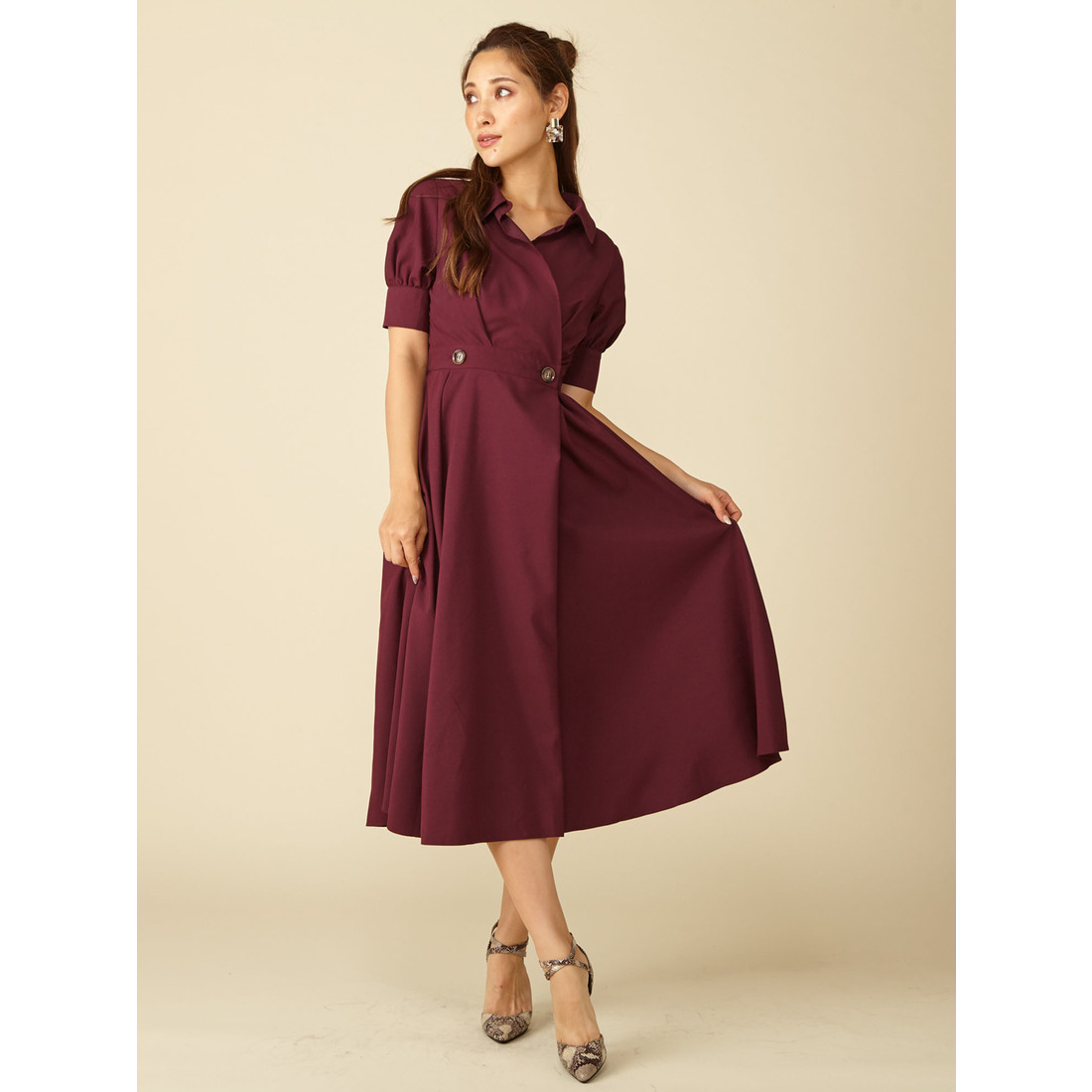 セール カシュクールシャツワンピース ロイヤルパーティー Royal Party Magaseek