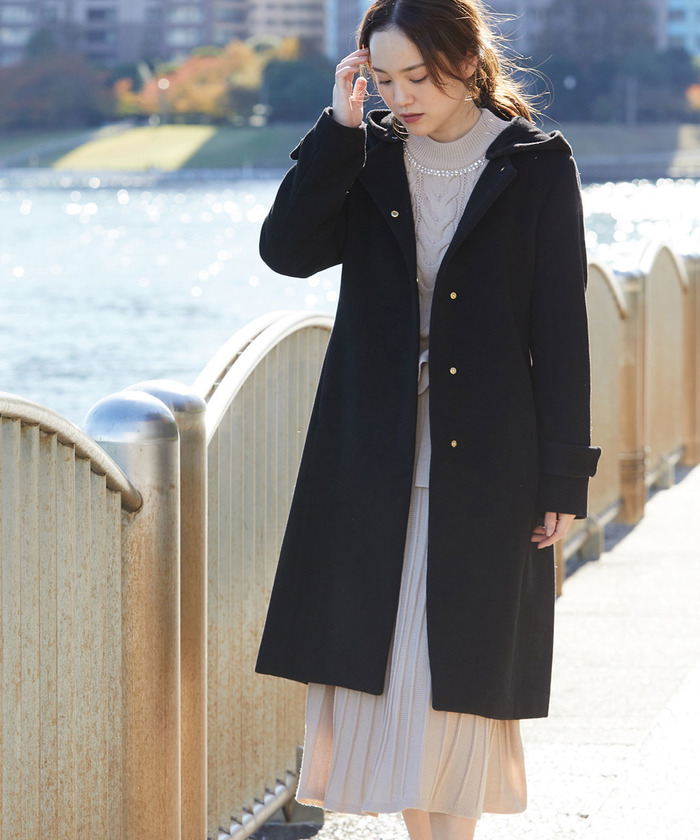 セール 蓄熱 静電気防止 フレンチウール混ベルテッドフード取り外しノーカラーコート ビス Vis Magaseek セール 蓄熱 静電気防止 フレンチウール混ベルテッドフード取り外しノーカラーコート ビス Vis Magaseek