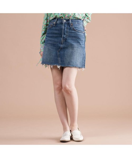 Levi's(リーバイス)/ハイライズスカート DECON ICONIC BF SKIRT SNAKEHEAD/DARKINDIGO-FLATFINISH