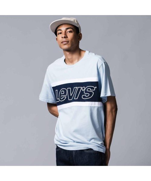 Levi's(リーバイス)/カラーブロックTシャツ JERSEY COLORBLOCK SKYWAY/ WHITE/ DRESS/MULTI-COLOR
