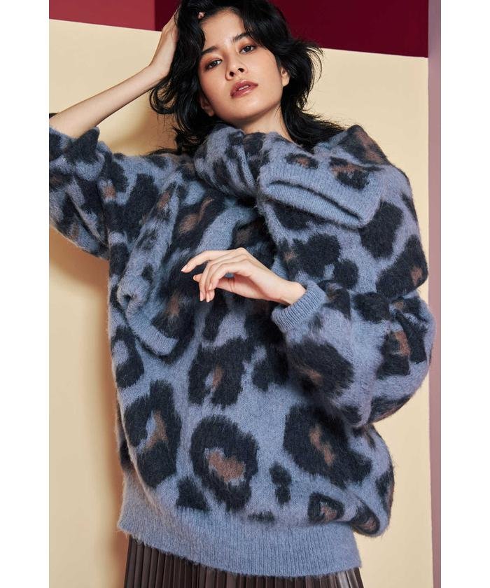 セール レオパードジャカードニット ローズバッド Rose Bud Magaseek セール レオパードジャカードニット ローズバッド Rose Bud Magaseek