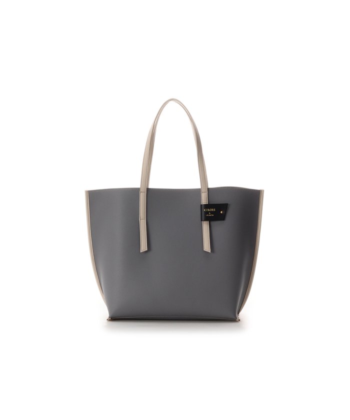 カラーズバイジェニファースカイ 配色トートバッグ グレー カラーズアンドシュエット Colors Chouette Magaseek