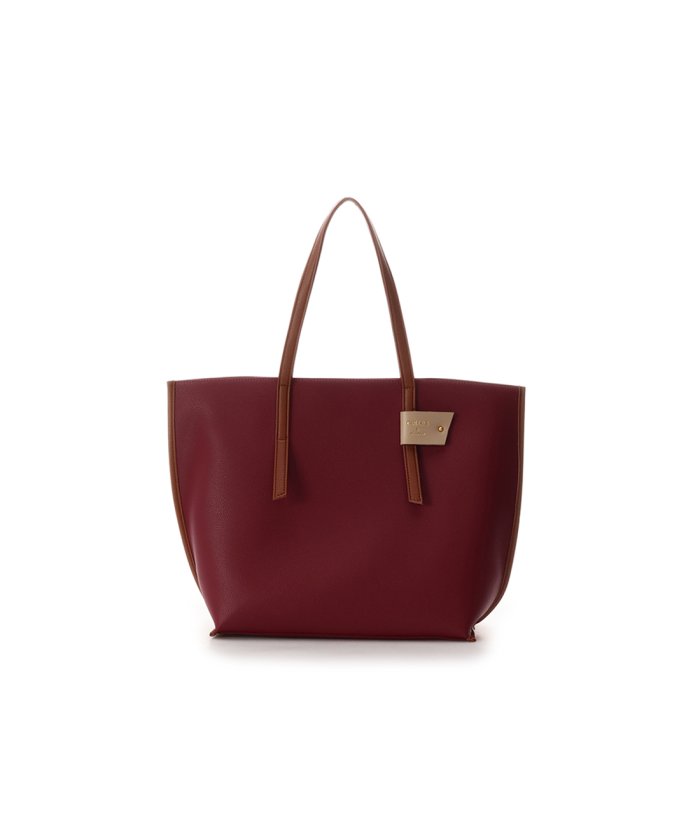 カラーズバイジェニファースカイ 配色トートバッグ レッド カラーズアンドシュエット Colors Chouette Magaseek