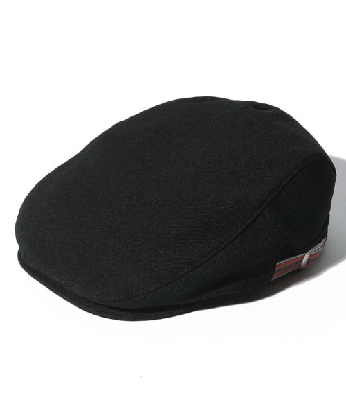 BENETTON (women)(ベネトン（レディース）)/ベネトンロゴライン付きハンチング帽・帽子/ブラック