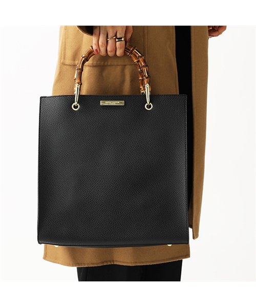 セール 22 Off Klb401 Amelie Bamboo Bag アメリー バンブーハンドル エコレザー トートバッグ Black レディース ケイティロクストン Katie Loxton Magaseek