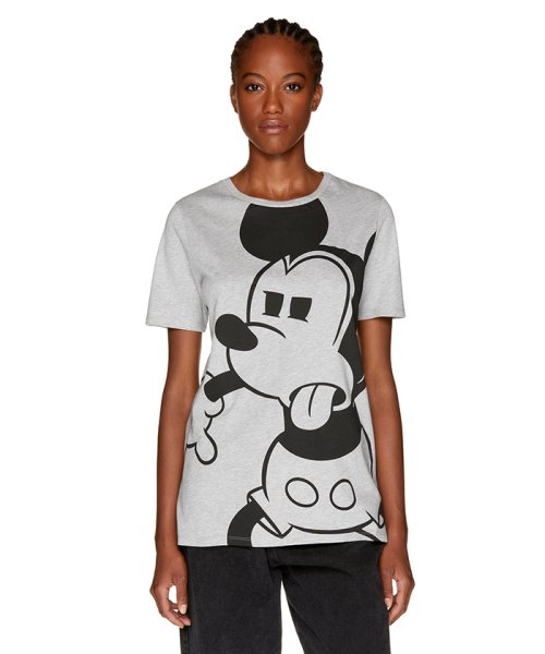 BENETTON (women)(ベネトン（レディース）)/【Disney（ディズニー）コラボ】ミッキーマウス半袖Tシャツ・カットソー/グレー