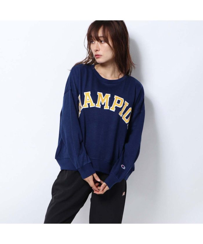 セール チャンピオン Champion レディース スウェットトレーナー Crew Neck Sweatshirt Cw Q003 チャンピオン Champion Magaseek