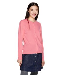 BENETTON (women)(ベネトン（レディース）)/バージンウールラウンドネックカーディガン/ライトピンク