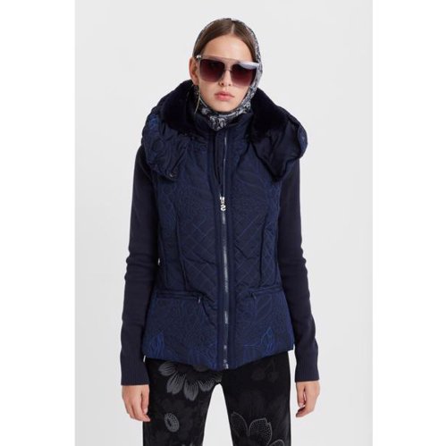 【セール】WOMAN WOVEN PADDED SHORT OVERCOAT(502514846) デシグアル(Desigual