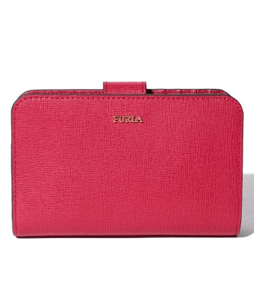 FURLA(フルラ)/フルラ 財布 FURLA PR85 B30 BABYLON M ZIP AROUND バビロン レディース 二つ折り財布 無地/レッド