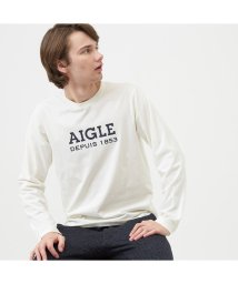 ＡＩＧＬＥ MEN(エーグル　メンズ)/吸水速乾 AIGLEロゴ 長袖Tシャツ/ホワイト