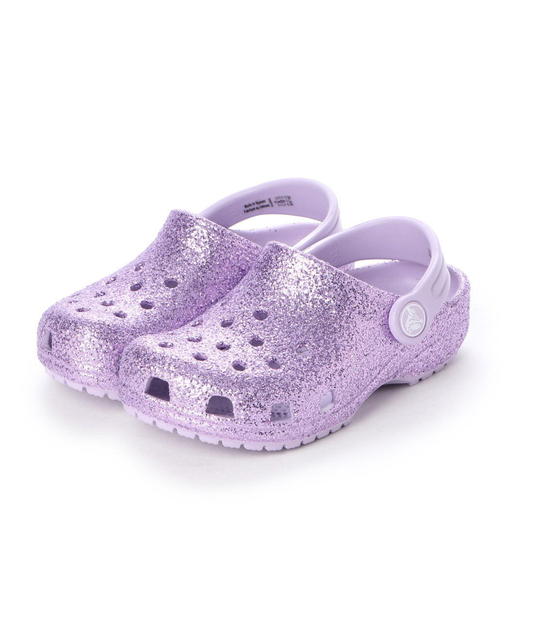 pink glitter crocs