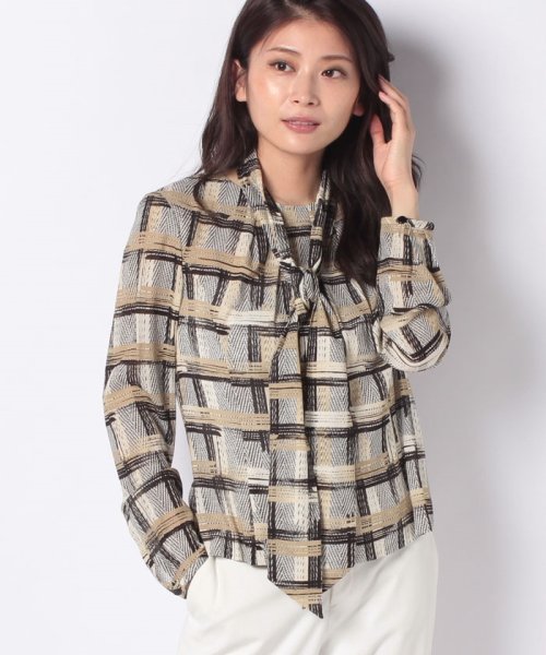チェック柄ブラウス 502460917 レディースファッション 阪急百貨店