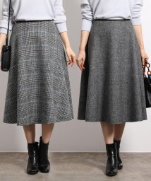 ROPE'(ロペ)/【19AW】ウールリバーシブルフレアスカート/グレー系（09）