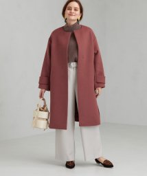 green label relaxing/◆FFC アンゴラビーバー スリット ノーカラー コート ※/502538289