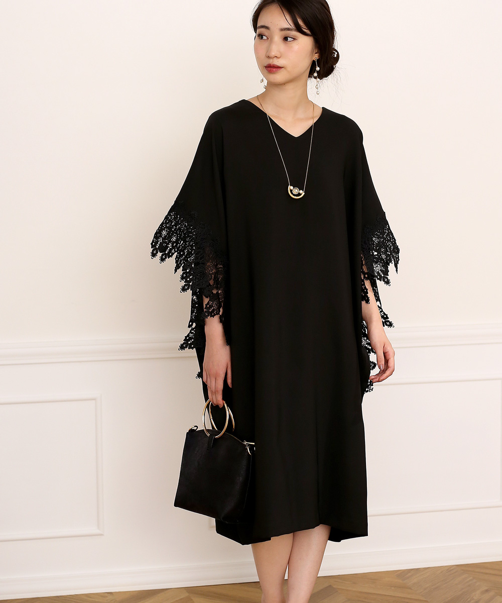 史上最も激安 ブージュルード Jeloud 袖レースオーバーワンピース Bou ミディアムドレス Www Reinnec Cl