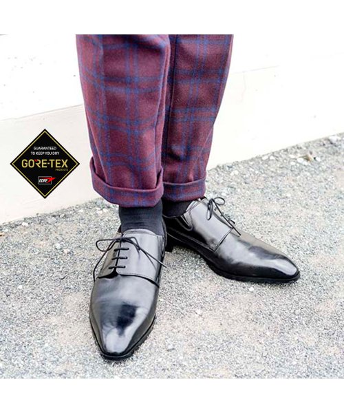 Gore Tex マドラス Madras ゴアテックス フットウェア 外羽根サイドレース シューズ M5003g ブラック マドラス Madras Magaseek