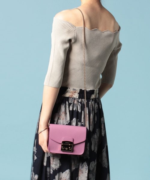 FURLA(フルラ)/FURLA フルラ ショルダーバッグ METROPOLIS MINI CROSSBODY METROPOLIS BGZ7 AZALEA f/ピンク