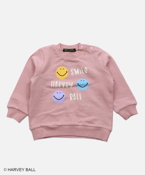 chil2(チルツー)/スマイリートレーナー/SMILEY FACE/ピンク