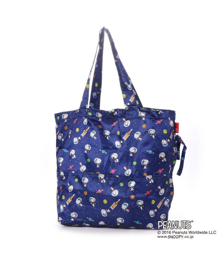 セール ルートート Roototeスヌーピー Snoopy 折りたたみ エコバッグ Sn フリンク Peanuts 4t 8102 Astronauts ルートート Rootote Magaseek