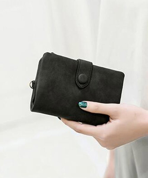 セール 50 Off 二つ折り財布 レディース財布 ミニ財布 小銭入れ 大容量 レザー ストラップ付 多機能 ウォレット ミニミニストア Miniministore Magaseek