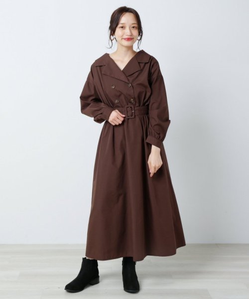 セール トレンチ風ワンピース フレームスレイカズン Framesraycassin Magaseek