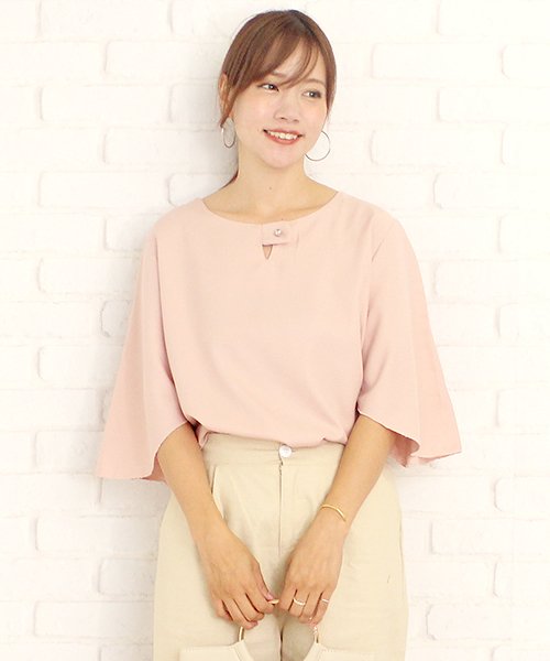 ふんわりフレアシャツ韓国ファッションレディースゆったりカワイイフェミニン動きやすい Vl 5221 S S アミュレット Amulet Magaseek