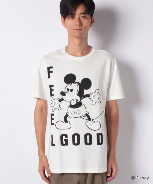 BENETTON (mens)(ベネトン（メンズ）)/【Disney（ディズニー）コラボ】ミッキーマウスTシャツ・カットソー/ホワイト