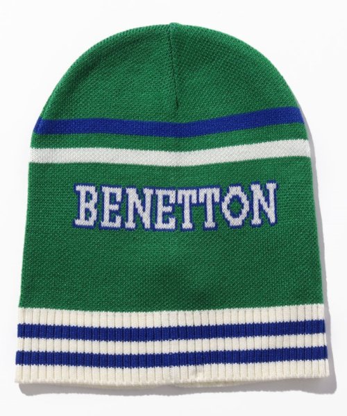 BENETTON (UNITED COLORS OF BENETTON BOYS)(ユナイテッド　カラーズ　オブ　ベネトン　ボーイズ)/ロゴニットキャップ・ニット帽（ユニセックス）/グリーン