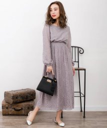 JULIA BOUTIQUE(ジュリアブティック)/[M－LLサイズ]バルーンスリーブ総レースロングワンピース/510437 マキシ 長袖 レース ワンピース 新色 追加/グレー