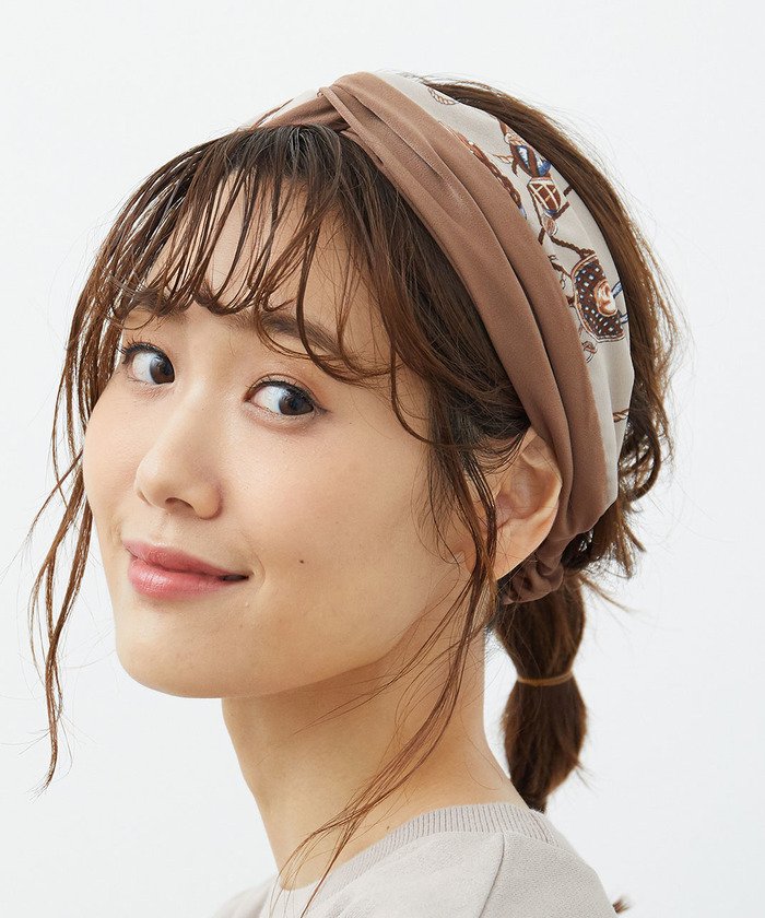 クーポン セール 50 Off チェーン柄コンビヘアターバン ロペピクニック パサージュ Rope Picnic Passage Magaseek