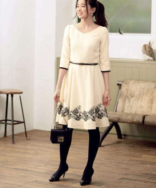 セール ジョーゼット刺繍ワンピース n レッセ パッセ Laisse Passe Magaseek