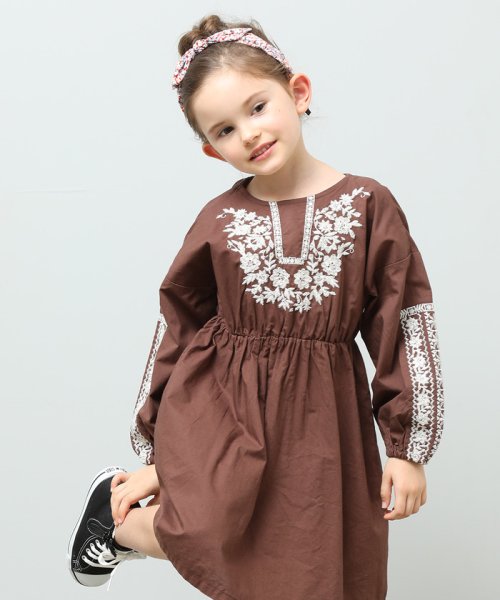 セール Rope Picnic Kids 小花刺しゅうワンピース ロぺピクニックキッズ Rope Picnic Kids Magaseek
